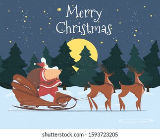 Santa Claus Sledge Images Stock Photos Vectors Shutterstock