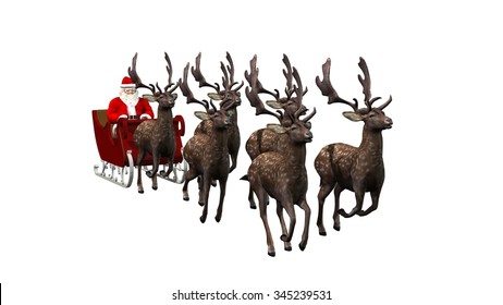 santa claus sleigh png