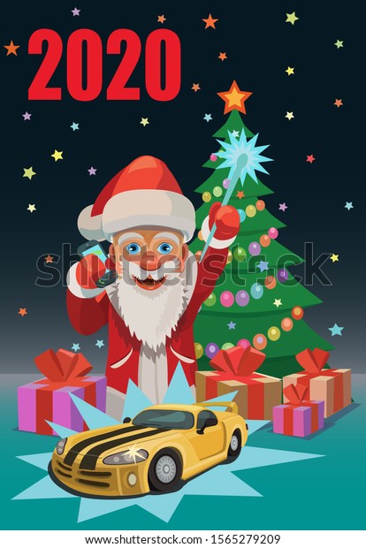 Santa
Claus wishes everyone Happy new year 2020 and gives everyone gifts
and your all dreams come true on new year's
eve!