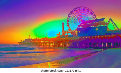 Santa Monica Pier Painting