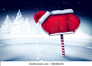 Santa Sign In North Pole