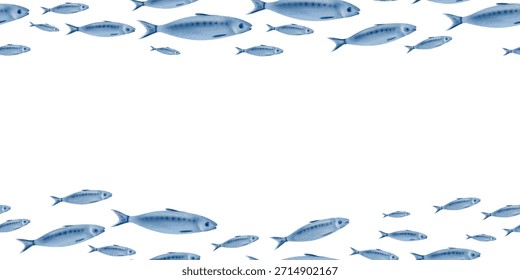 Sardine fish in seamless