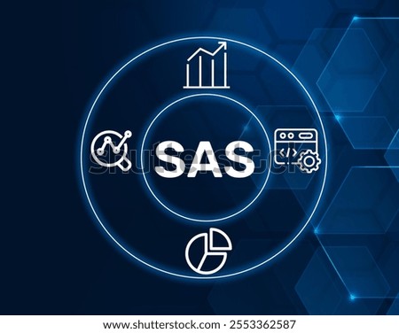 SAS acronym. Statistical Analysis System is a software suite used for advanced analytics, business intelligence, and data management.