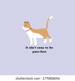 Sassy Cat Punn Cute Illustration Stock Illustration 1770006056 ...