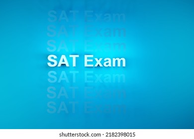 SAT Exam Multiple Text Shadow Effect Background