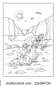 Jesus Casts Out Demons Coloring Page Coloring Pages