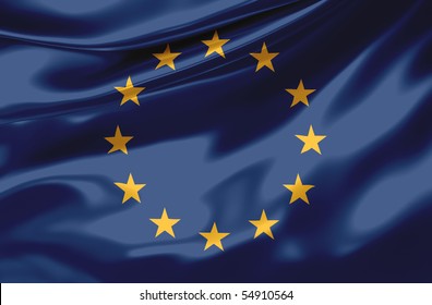 Satin Europa Flag