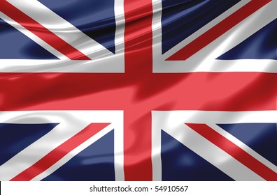 Satin UK Flag