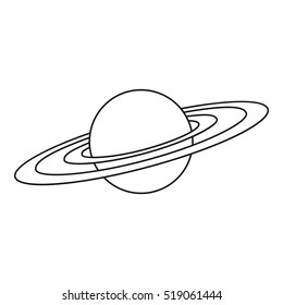 Saturn Outline Images, Stock Photos & Vectors | Shutterstock