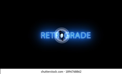 Saturn Retrograde T-shirt Design 3d Rendering Illustration