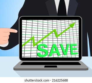 Save Chart Graph Displaying Increasing Savings Investment