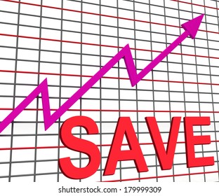 Save Chart Graph Showing Increasing Savings Investment