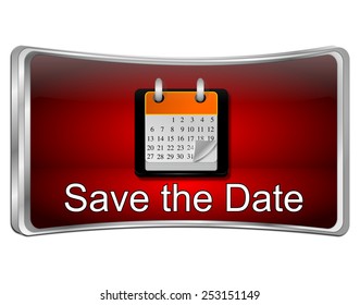 Save Date Button Stock Illustration 252148711 | Shutterstock