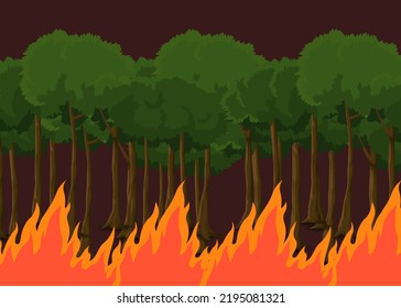 Save Forest Fire Stock Illustration 2195081321 