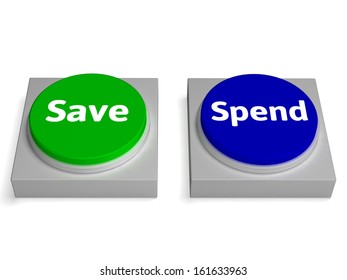 Save Spend Buttons Showing Saving Or Spending