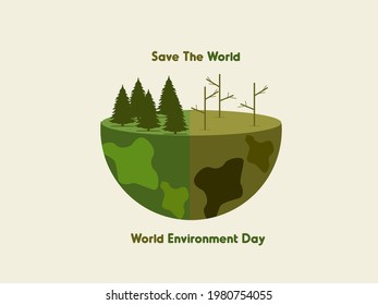 Save The World. 5 June World Environment Day.