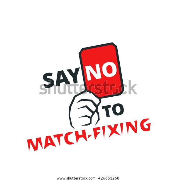 say-no-matchfixing-banner-web-print-stock-illustration-426651268