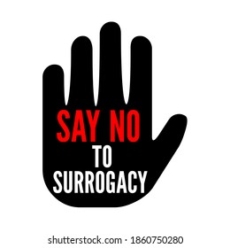 Say No To Surrogacy Symbol