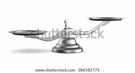 Scales on white background. Isolated 3D image Stock foto © 