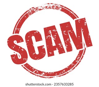 Scam Red Stamp Fraud Warning Danger Risk Illustration - Powered by Shutterstock