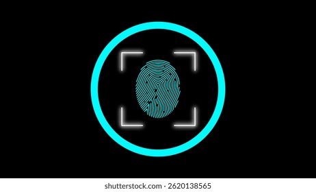 Scan QR code icon scanning code sign. scan QR Code Bar code Payment success Buy Electronic Payment Scan animated on black background.