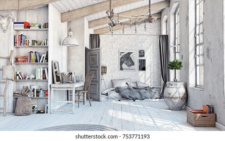 Attic Door Stock Illustrations Images Vectors Shutterstock