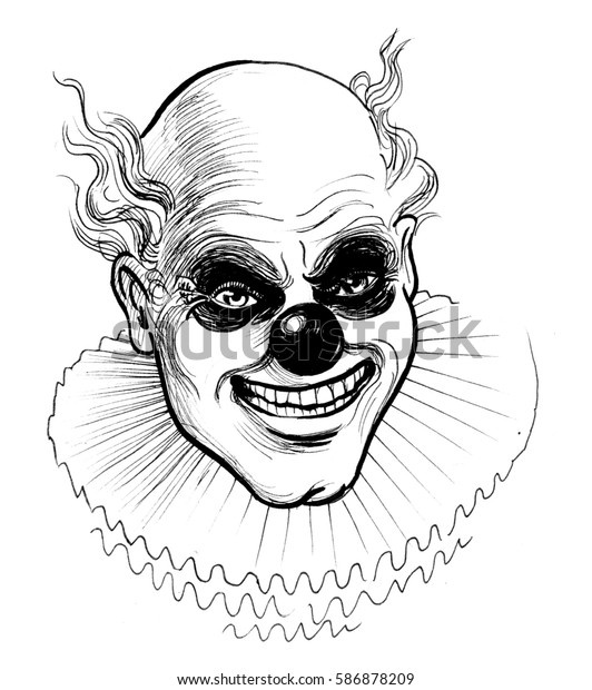 「scary Clown Sketch」のイラスト素材 586878209 9309