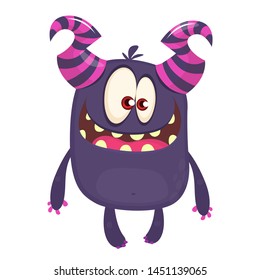 Scary Little Monster Cartoon Illustration Stock Illustration 1451139065 ...