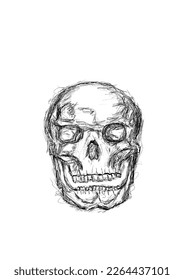 Scary Skull and Scribble