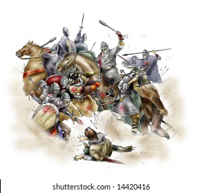 Scene Of The Battle Of Hastings Of 1066