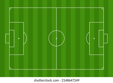 Scheme Football Field Lawn Playground Markings Stock Illustration ...