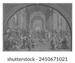 The School of Athens, Giovanni Volpato, after Giuseppe Cades, after Raphael, 1743 - 1803 The fresco 