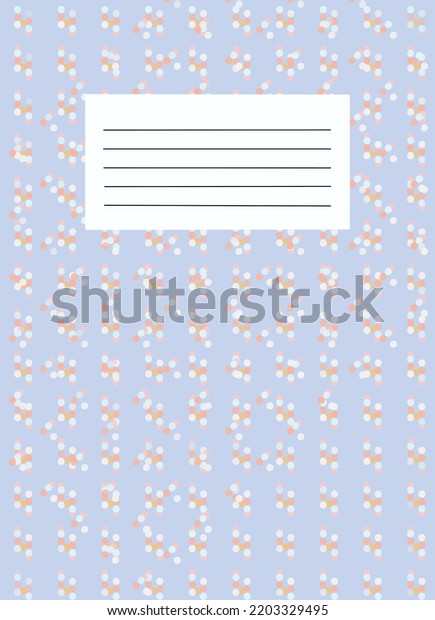 School Book Cover Exercise Pastel Colors Stock Illustration 2203329495 ...