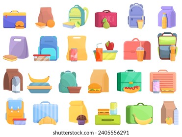 School breakfast icon. Cartoon of school breakfast icon for web design isolated on white background - Powered by Shutterstock