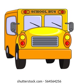 School Bus Cartoon Vector Illustration Stock Vector (Royalty Free ...