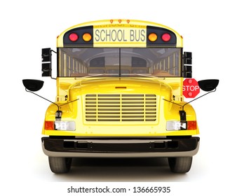 School Bus Front View