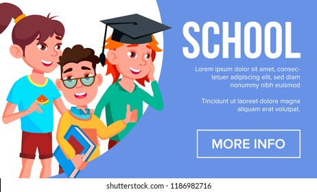 Happy Parents Standing Behind Student Diploma Stock Vector (Royalty ...