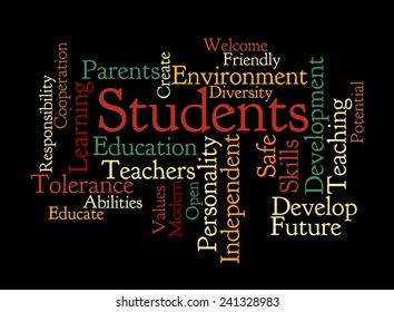 School Vision On Black Background Stock Illustration 241328983 ...