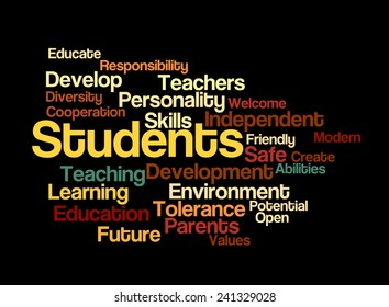 School Vision On Black Background Stock Illustration 241329028 ...