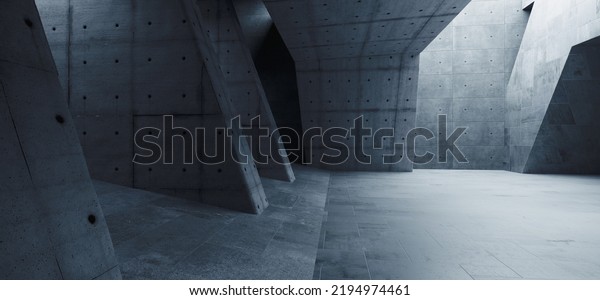 Sci Fi Futuristic Modern\
Concrete Cement Asphalt Realistic Tunnel Corridor Hallway Showroom\
Parking Studio Underground Hangar Garage 3D Rendering\
Illustration