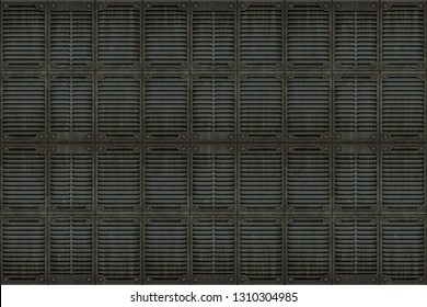 Sci Fi Industrie Metal Wall Floor Panel 3d Background