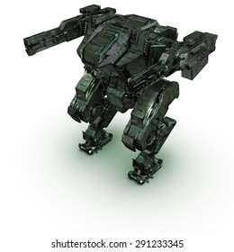 Sci Fi Military Camouflage Robot On Stock Illustration 291233345 ...