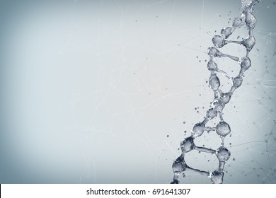Science background with DNA molecules. 3D rendering - Powered by Shutterstock - Get 15% off with code: PIKWIZARD15