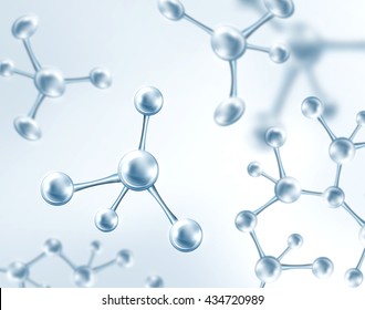 Science Background Molecules On Light Blue Stock Illustration 434720989 ...