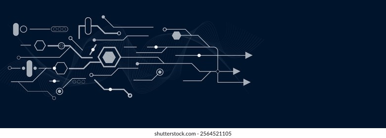 Science background Quantum computer technologies concept.