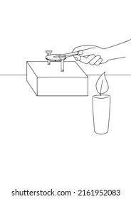 Science Experiment For Children, Entertainment, Coins That Expand With Heat, Need Foam, Two Nails, Coins, Candles, Tweezers
