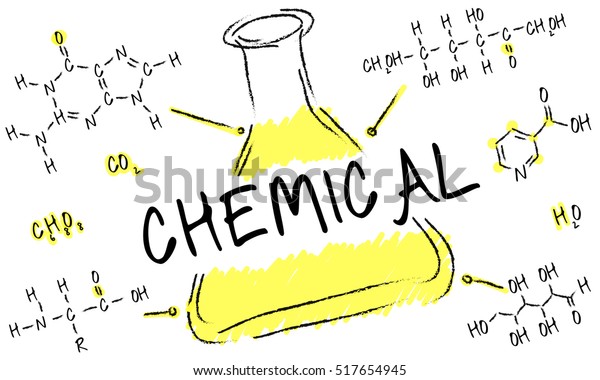 Science Experiment Laboratory Formula Chemical Concept Stock Illustration