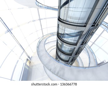 618 Futuristic Elevator 3d Images, Stock Photos & Vectors 