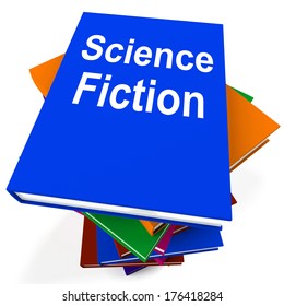 Science Fiction Book Stack 