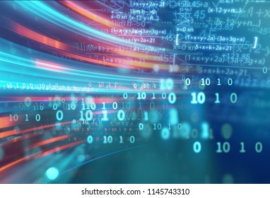 Science Formula And Math Equation Abstract Background. Concept Of Machine Learning And Artificial 
Intelligence.
